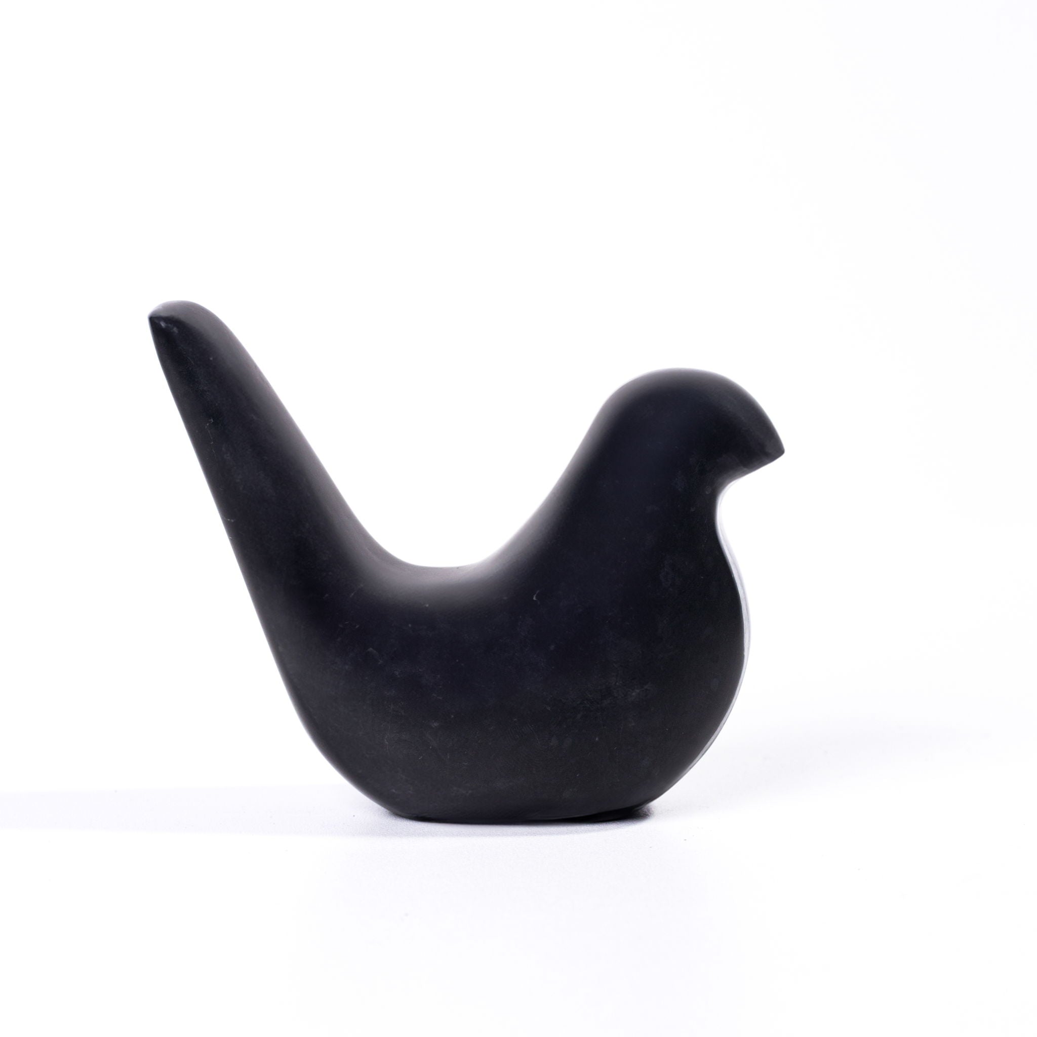 Marble Bird Statue - Black