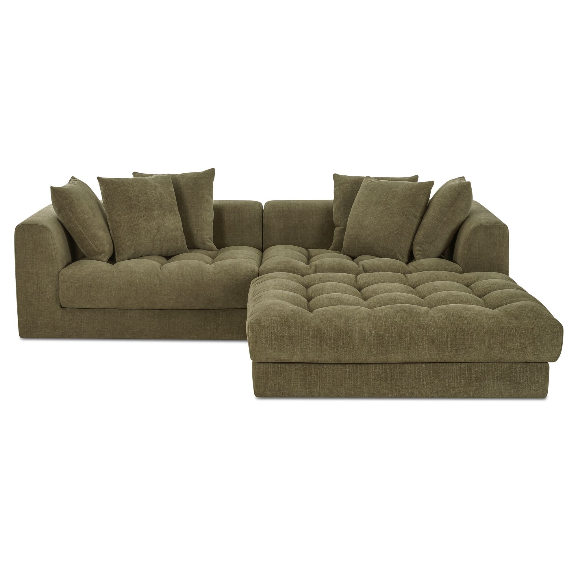 Davie - Nook Modular Sectional - Olive