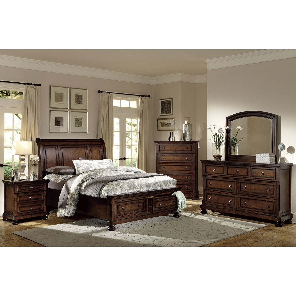 Cumberland - Dresser, Hidden Drawer - Brown