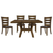 Darla - 5 Piece Dining Room Set (Table & 4 Side Chairs) - Brown