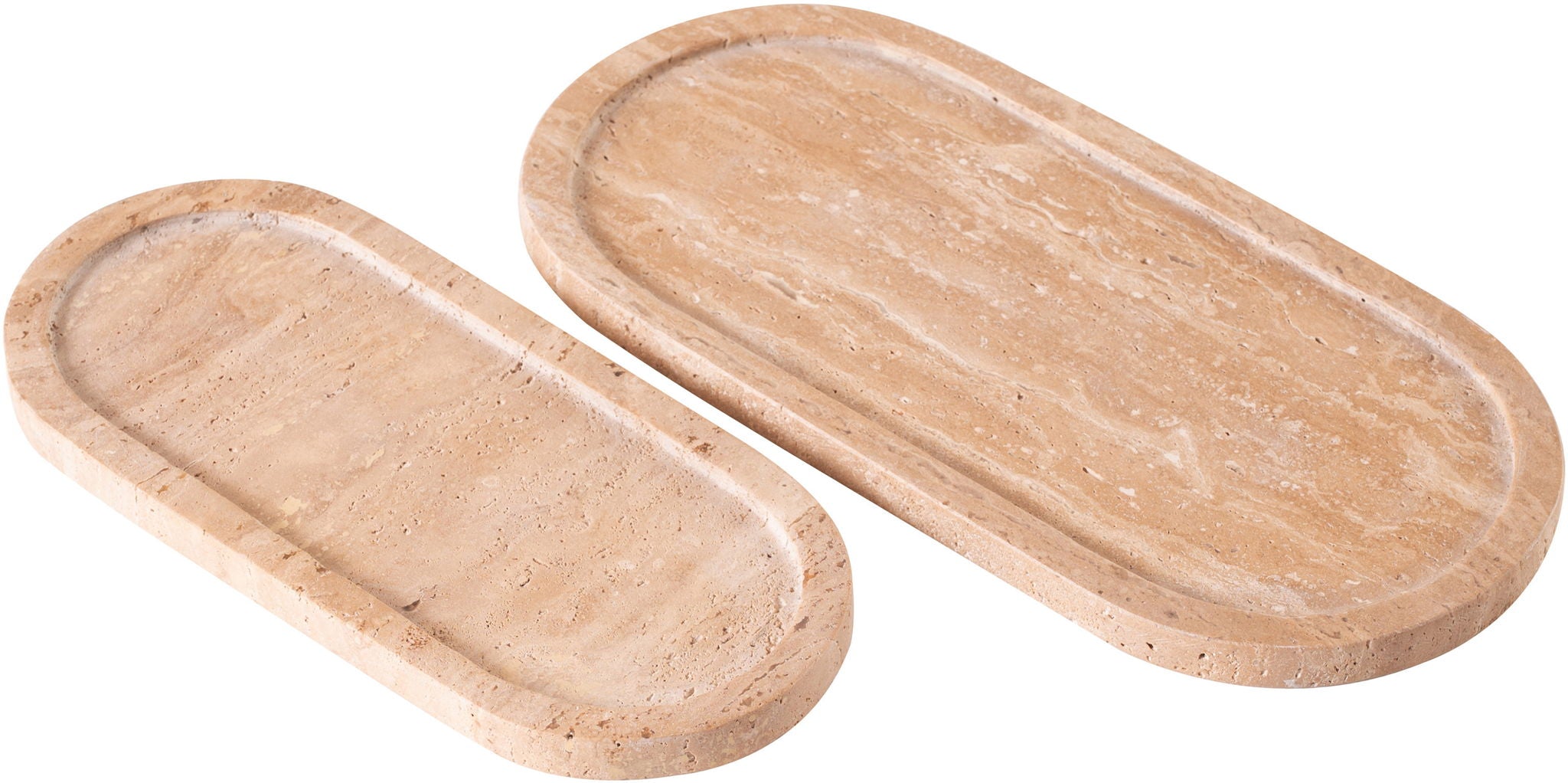 Vanta - Tray (Set of 2) - Travertine
