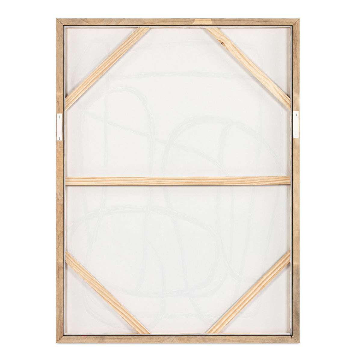 Encounters - Framed Painting - Beige