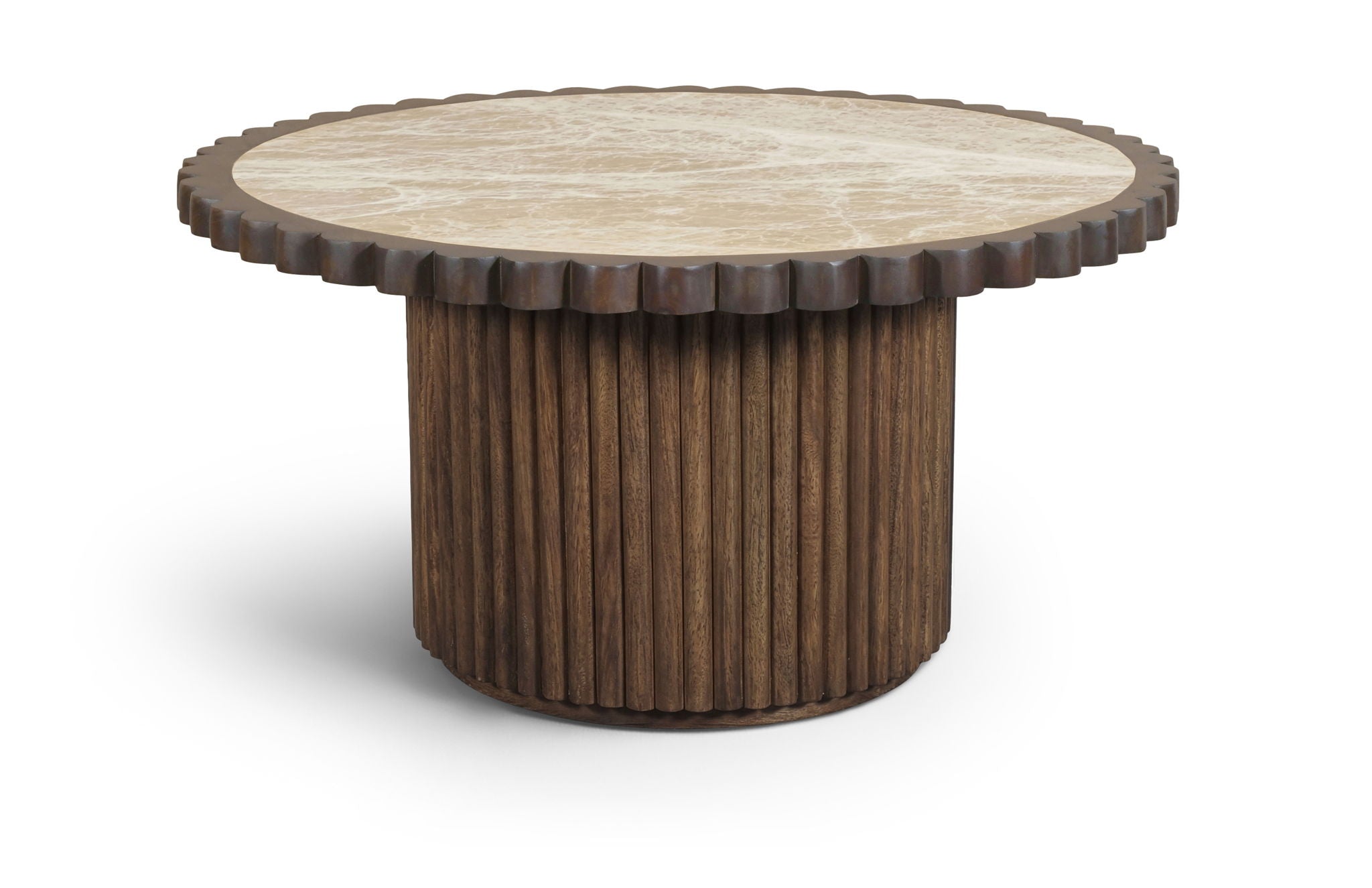 Elvira - Marble And Mango Wood Table