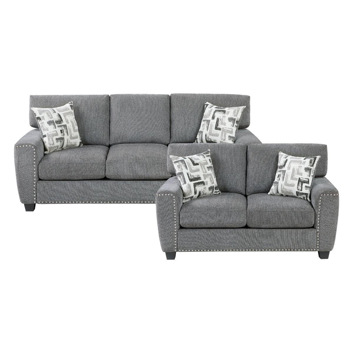 Isabel - Sofa & Loveseat - Dark Gray