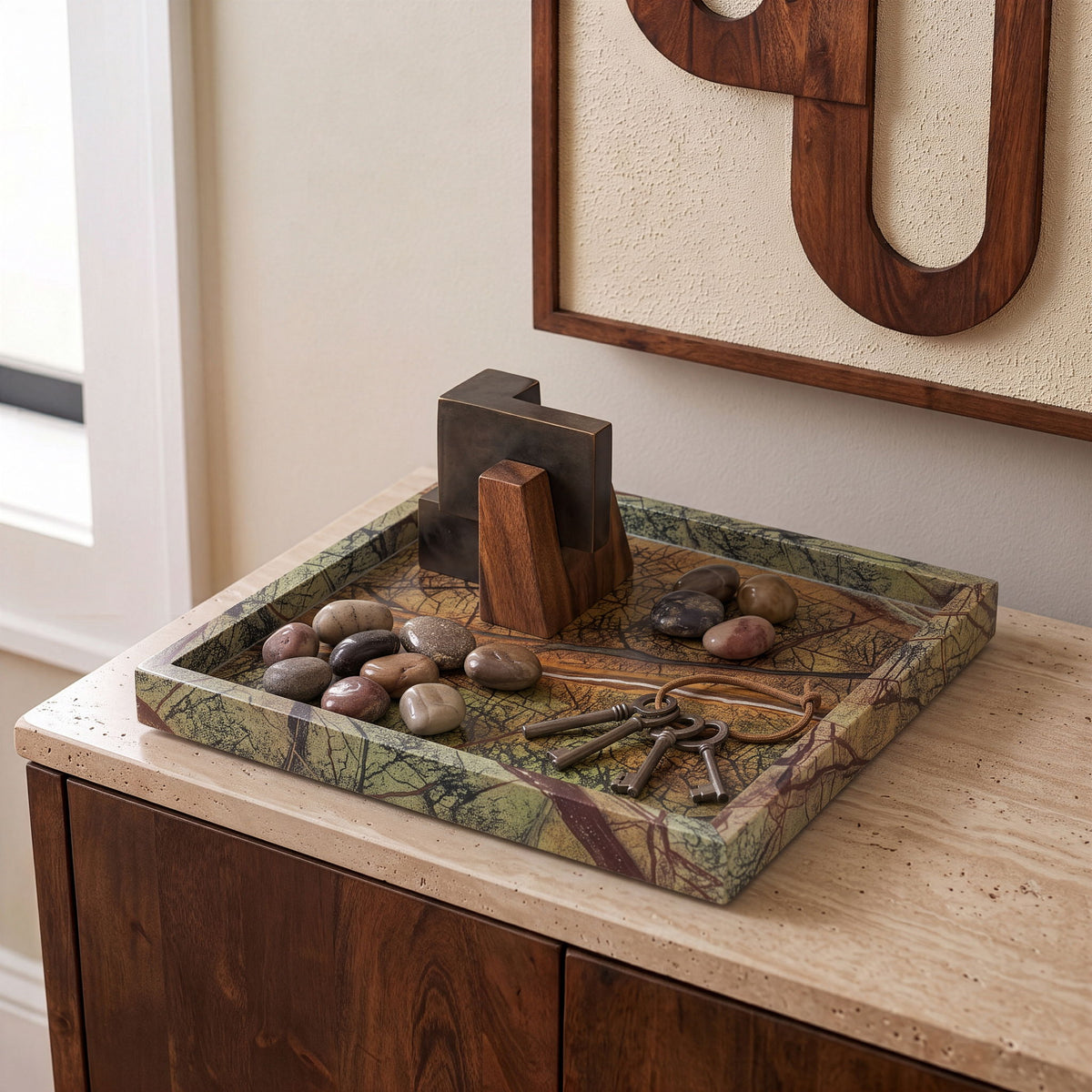 Michael - Genuine Marble Tray