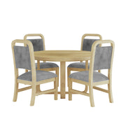 Ridgemont - 5 Piece Standard Height Dining Set (Round Table And Four Chairs) - Natural