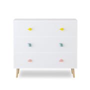 3 Drawer Dresser, Storage Cabinet With Anti Tip Safety