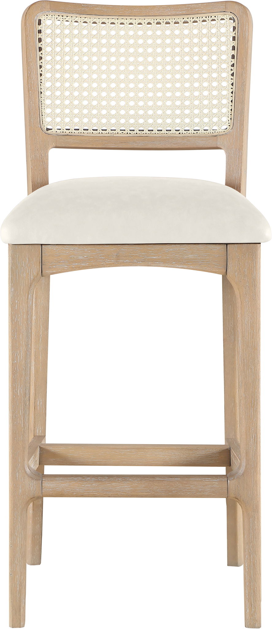 Atrium - Upholstered Bar Stool (Set of 2) - Brushed Natural Frame