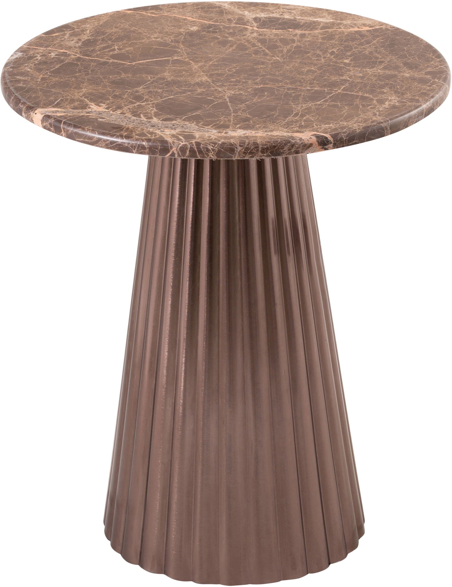 Cindra - Genuine Marble Top And Iron Base Table