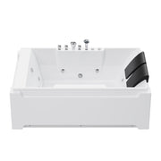 Xavier - Double Massage Bathtub - Milk White