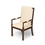Dining Chairs With Upholstered Fabric For Home Kitchen (Set of 2) - Walnut