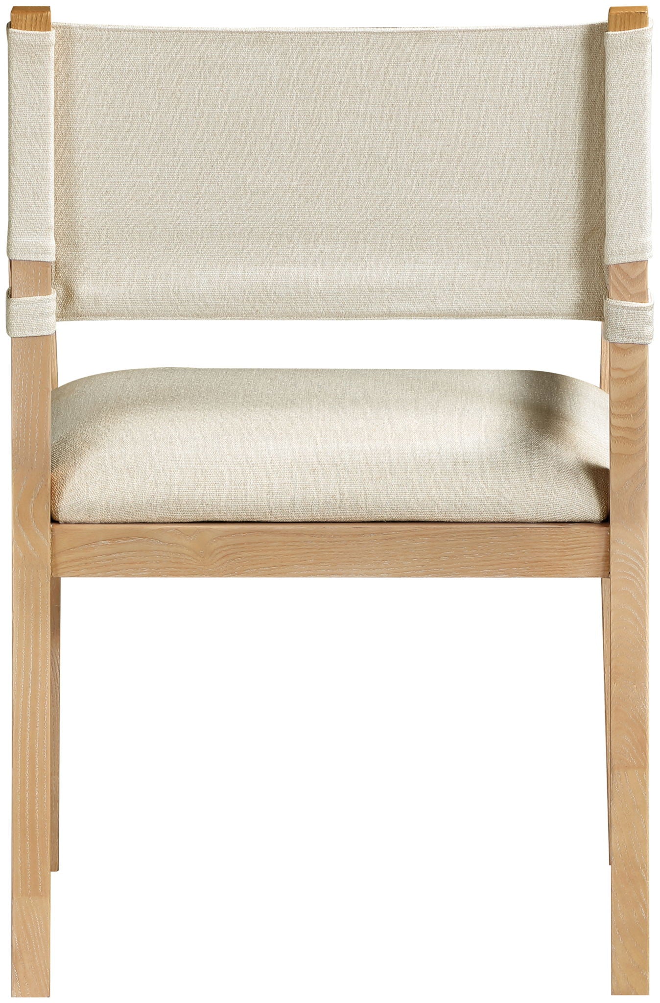 Avon - Linen Textured Performance Fabric Upholstered Dining Arm Chair