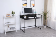 Console Table Narrow Modern Entryway Table Small Behind Couch Table Skinny Sofa Table Hallway Table For Living Room - Black