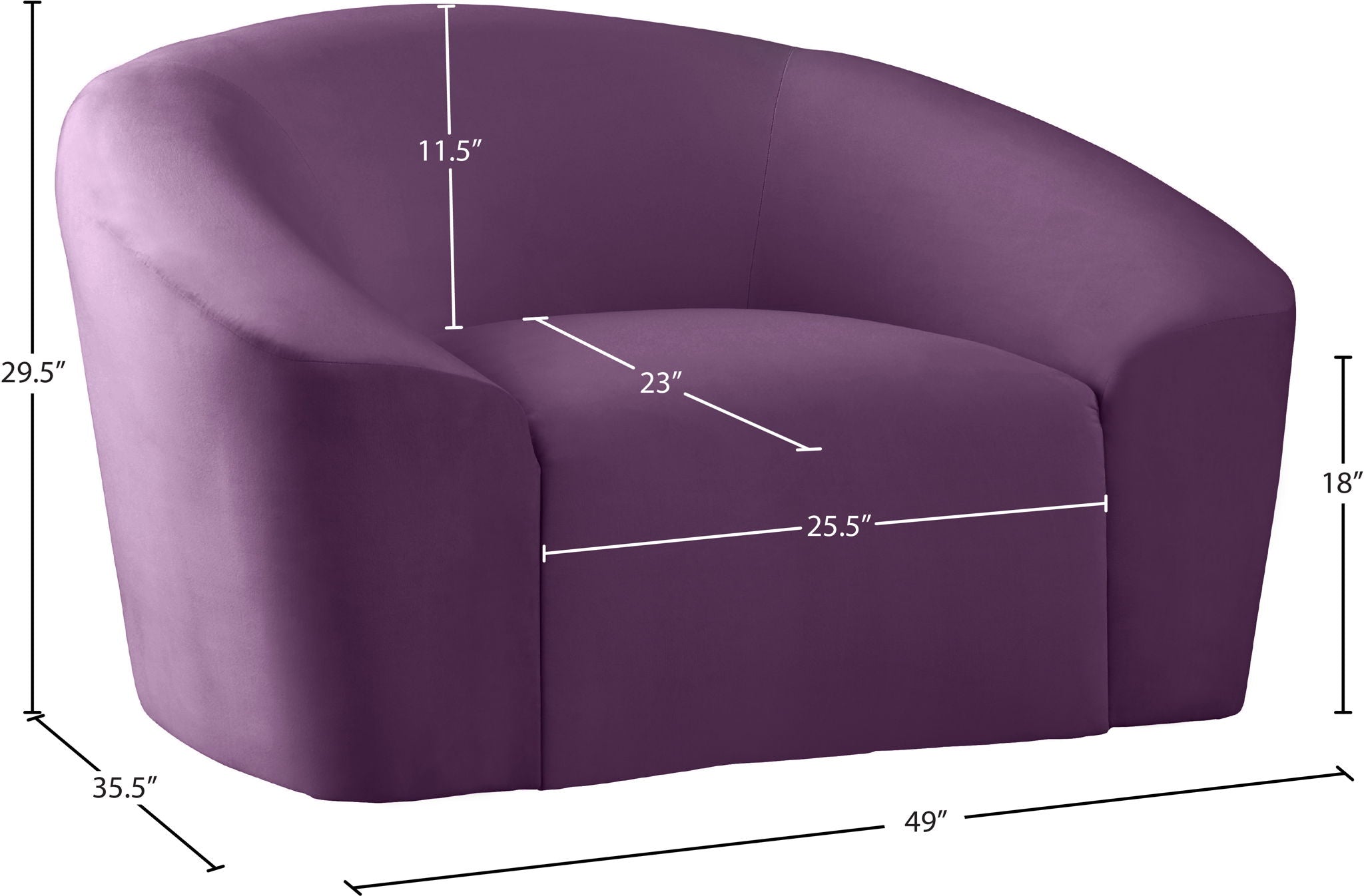 Riley - Velvet Arm Chair