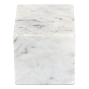 Cora - Cube Tabletop Accent - Purple / White Marble