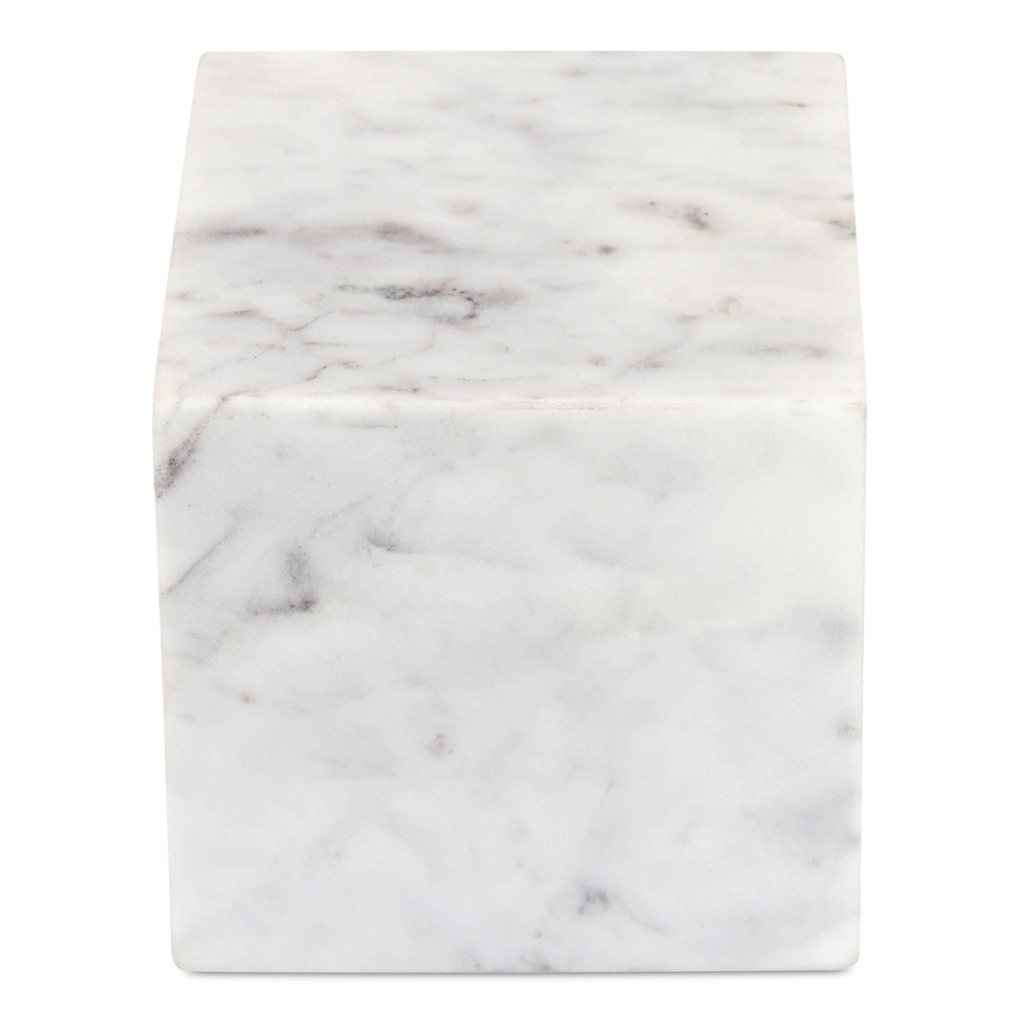 Cora - Cube Tabletop Accent - Purple / White Marble
