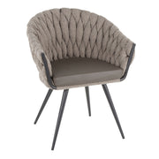 Matisse - Braided Contemporary Chair - Gray