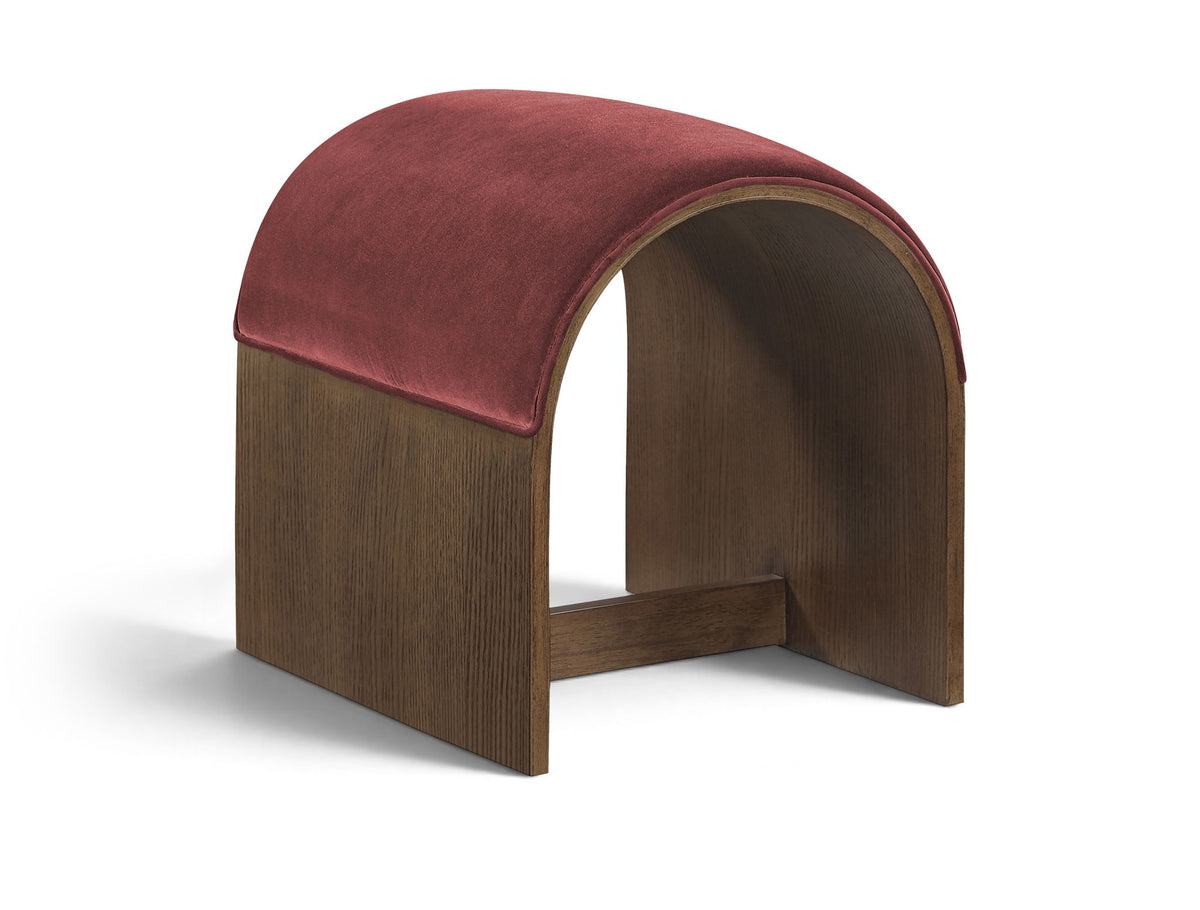 Sable - Velvet Performance Fabric Upholstered Bench
