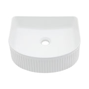 Vessel Bathroom Sink With Design - White