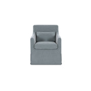 Lydia - Slipcover Dining Chair - Blue / Gray