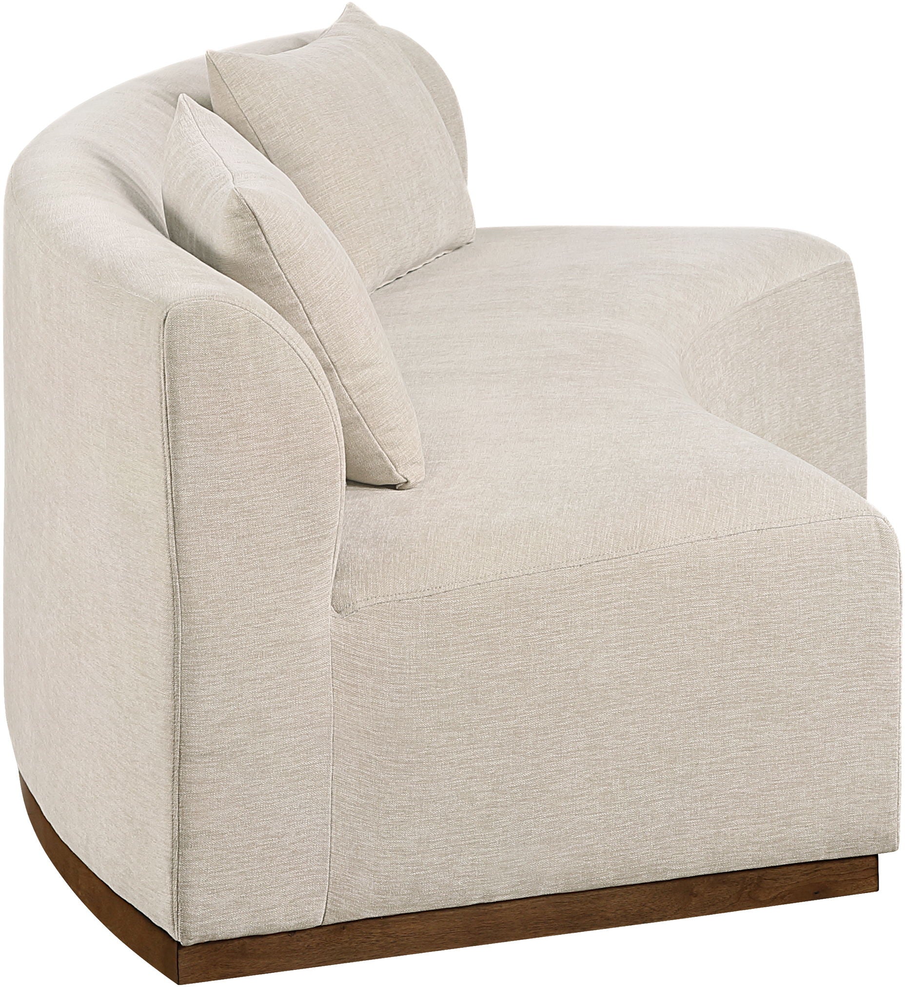 Avanti - 104" Chenille Fabric Upholstered Sofa