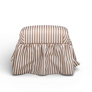Gertrude - Striped Linen Ottoman