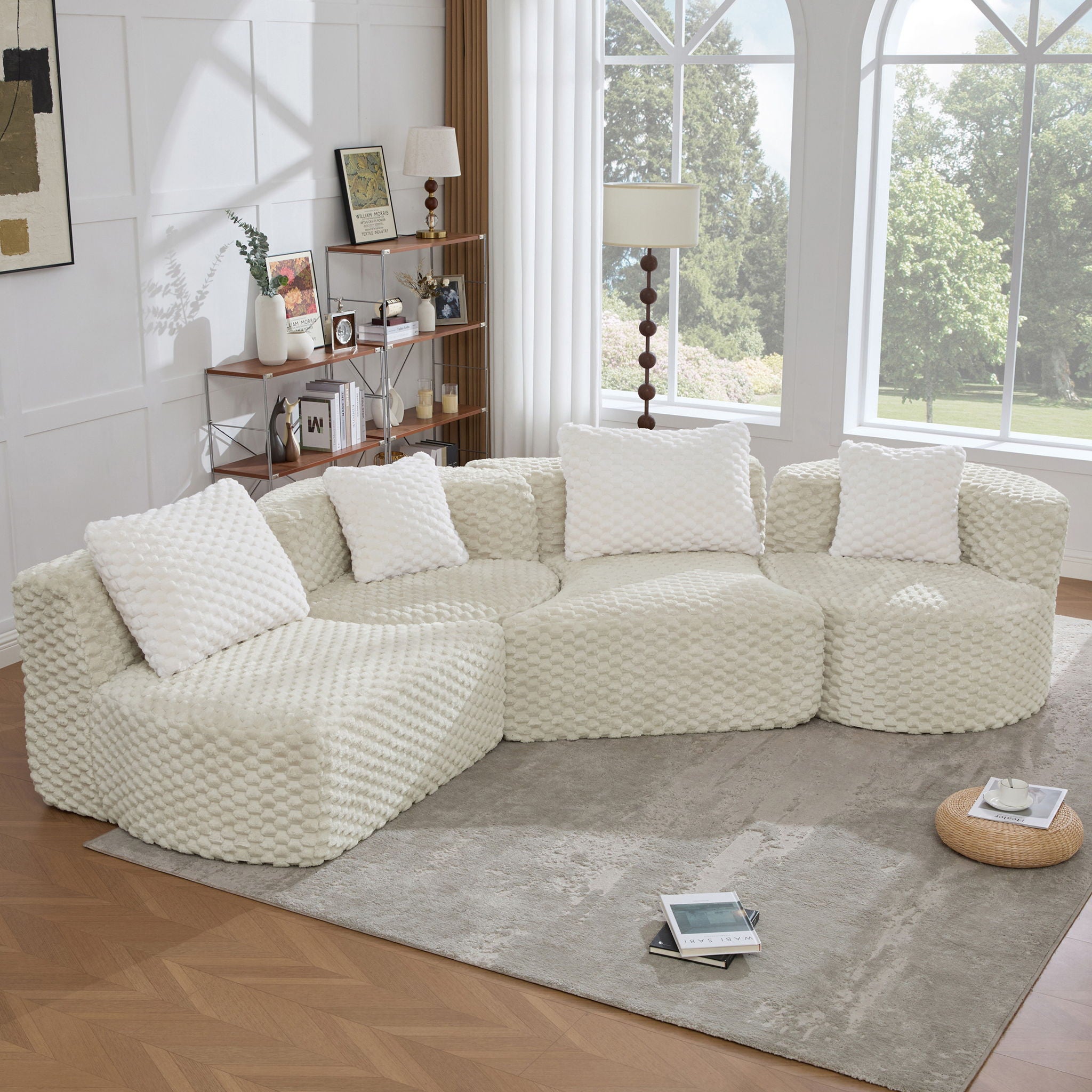 Modular Sectional Sofa With Free Combination Design