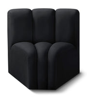 Arc - Velvet Curved Corner Chair