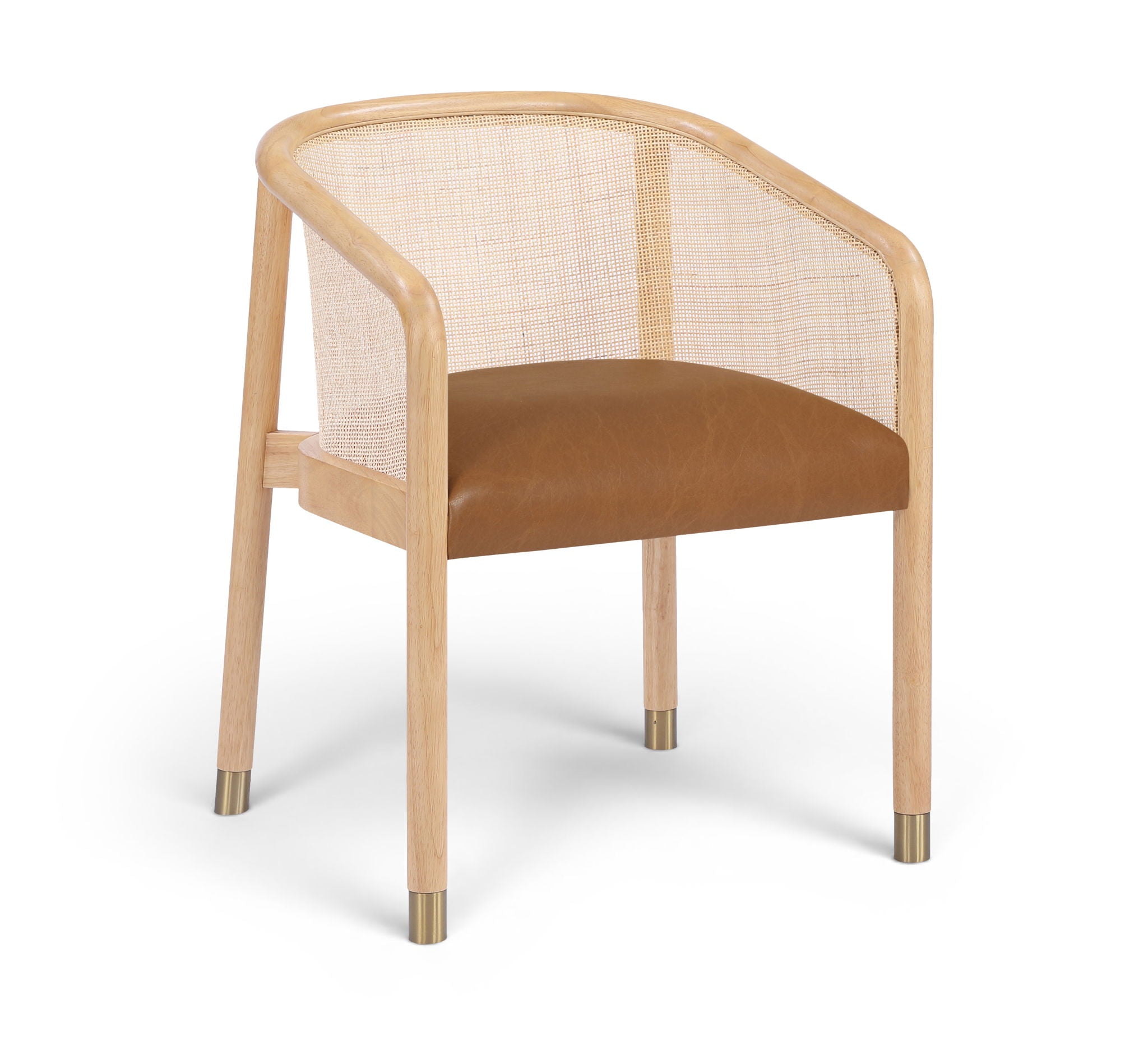 Sylvan - Vegan Leather Dining Chair (Set of 2) - Natural Frame