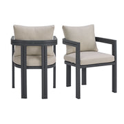 Playa - Dining Chair (Set of 2) - Dark Gray / Beige