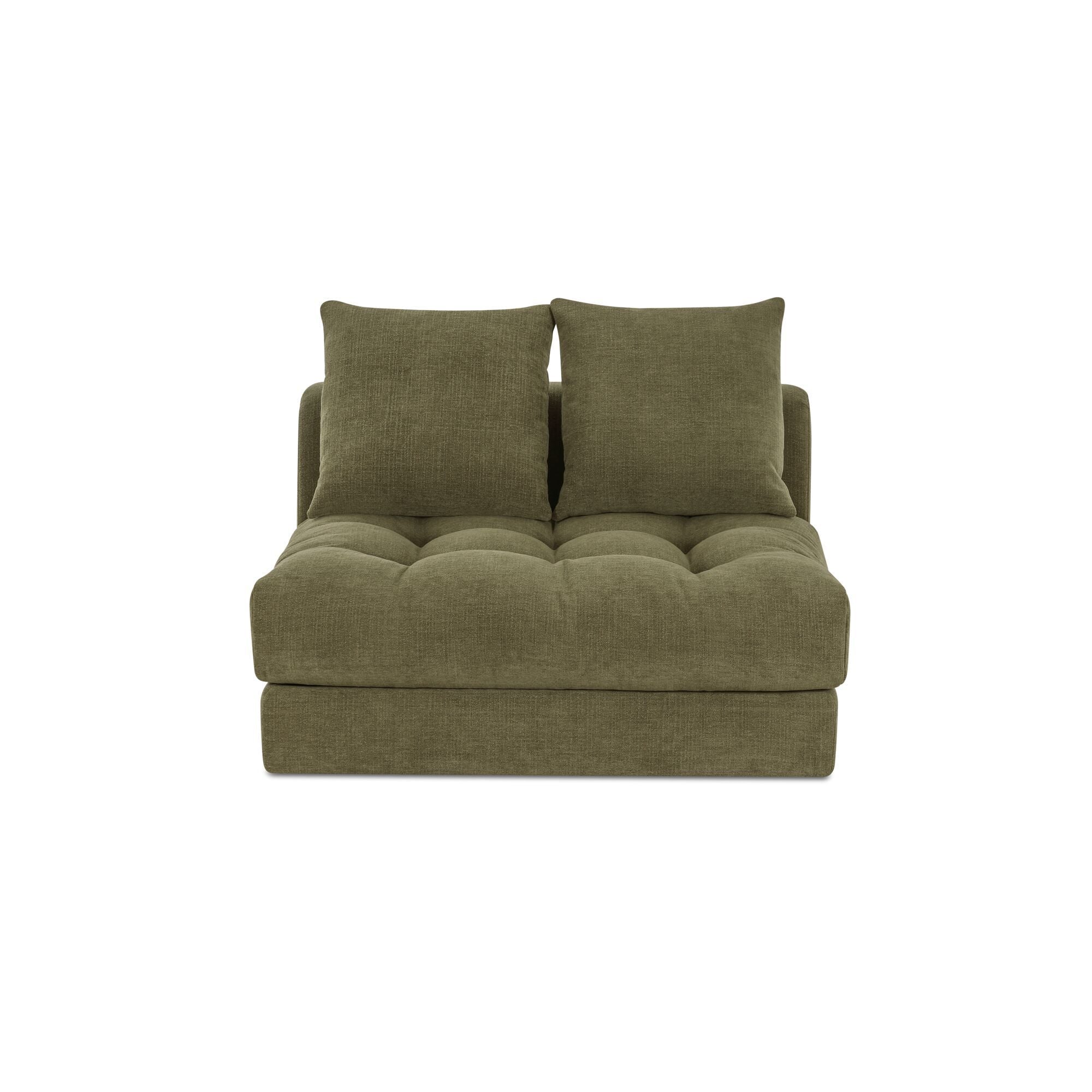 Davie - Slipper Chair - Olive Green