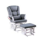 Upholstered Glider Chair With Ottoman