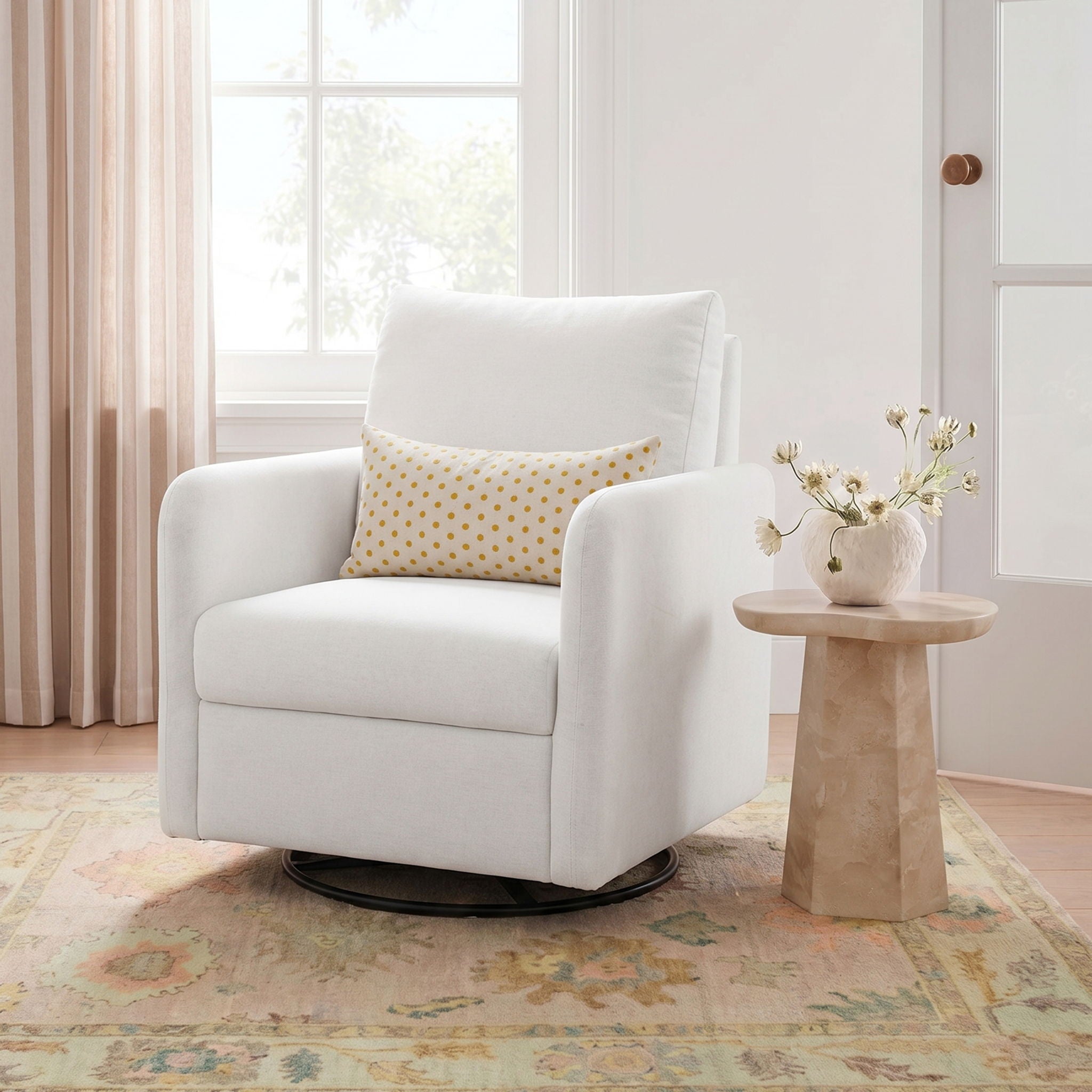 Nancy - "Easy Clean" Chambray Chenille Nursing Chair