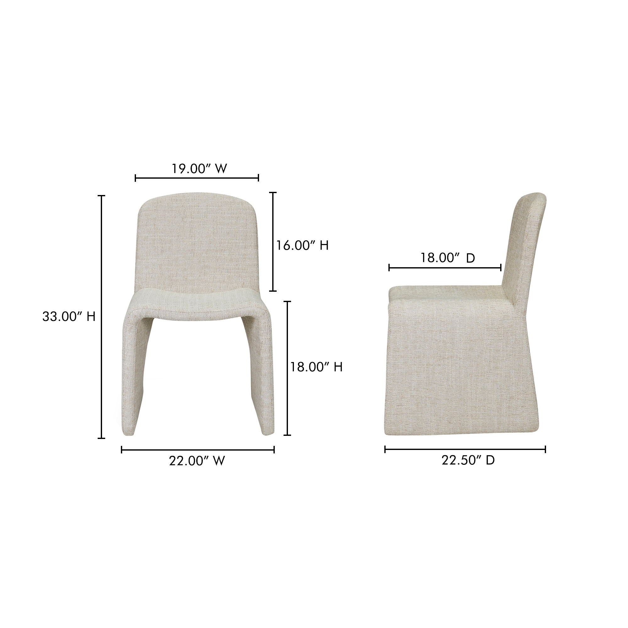 Ella - Dining Chair - Beige