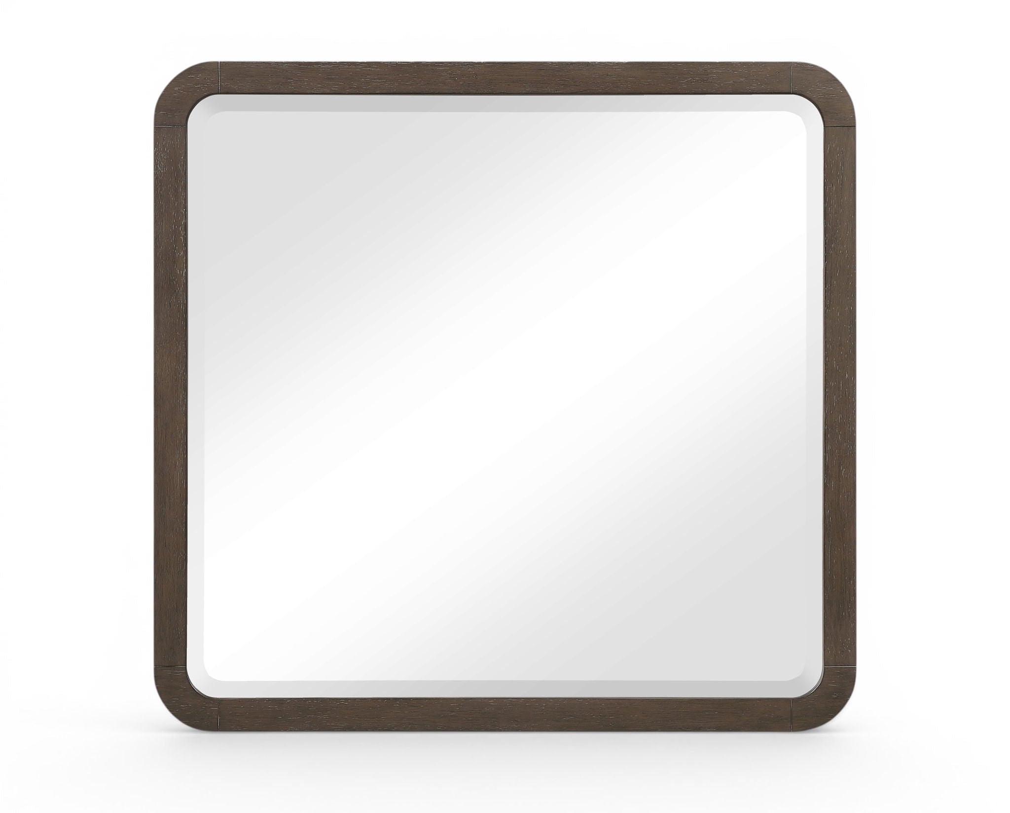 Morino - Oak Veneer And Solid Wood Mirror - Brown