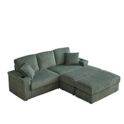 3 Seater Sofa With 2 Ottomans For Living Room