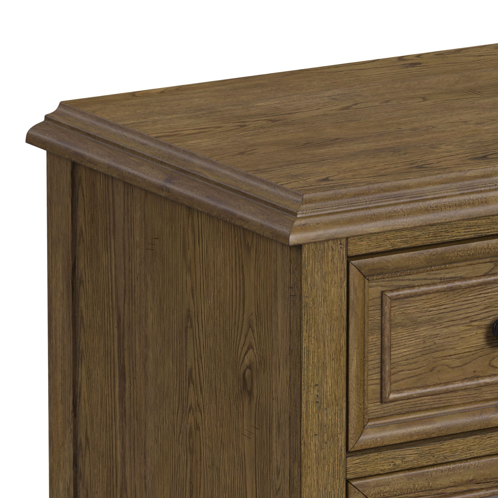 Heritage & Home - Nightstand With USBC - Oak Brown