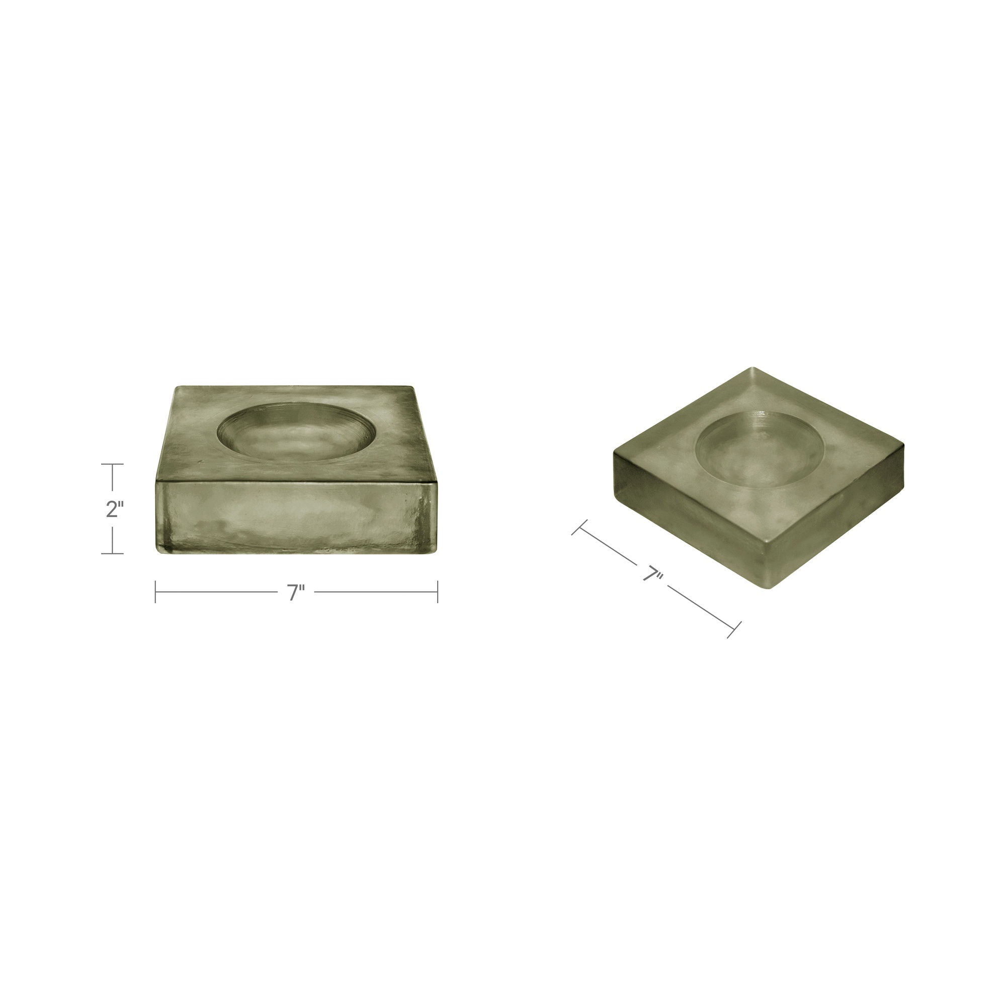 Miro - Glass Catchall - Muted Sage