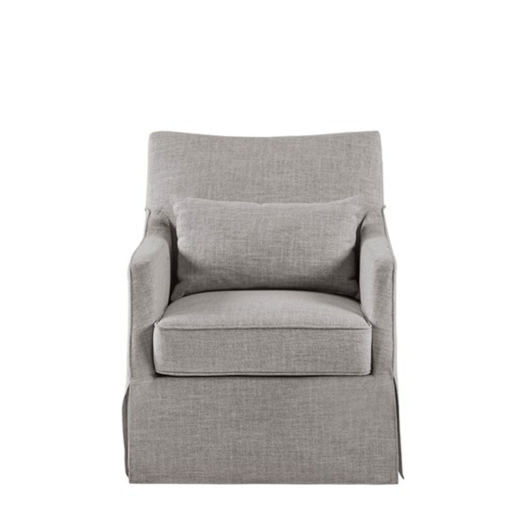 Traditional Design London Skirted Swivel Chair