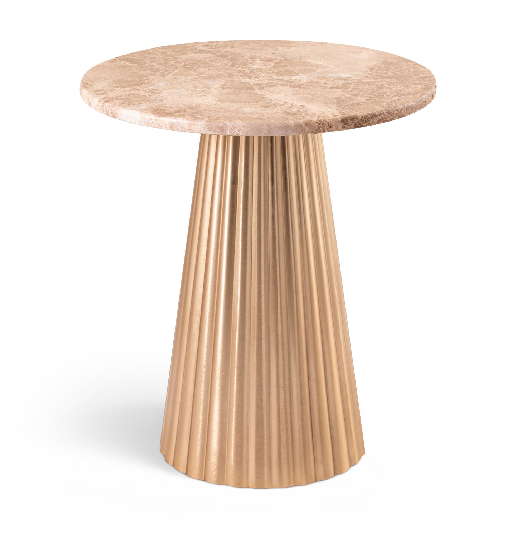 Cindra - Genuine Marble Top And Iron Base Table