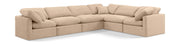 Indulge - Velvet 6 Piece Modular Corner Sectional