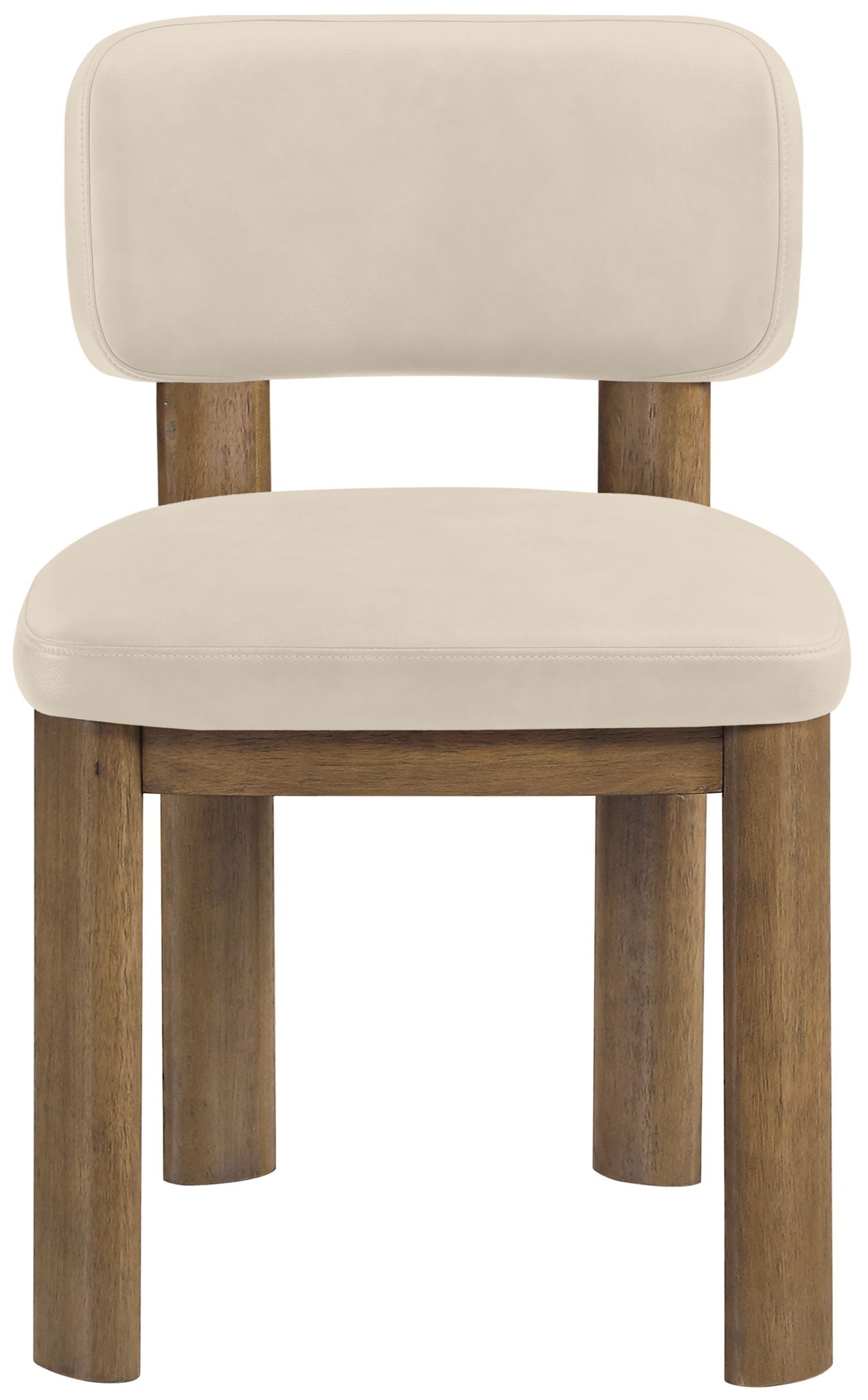 Paloma - Vegan Leather Upholstered Dining Chair (Set of 2) - Brown Frame