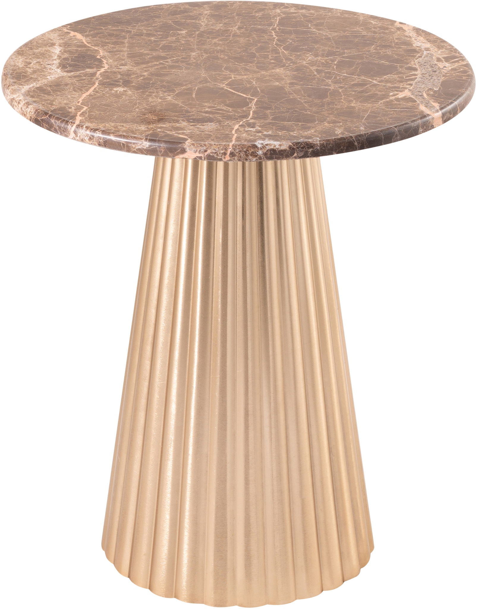 Cindra - Genuine Marble Top And Iron Base Table