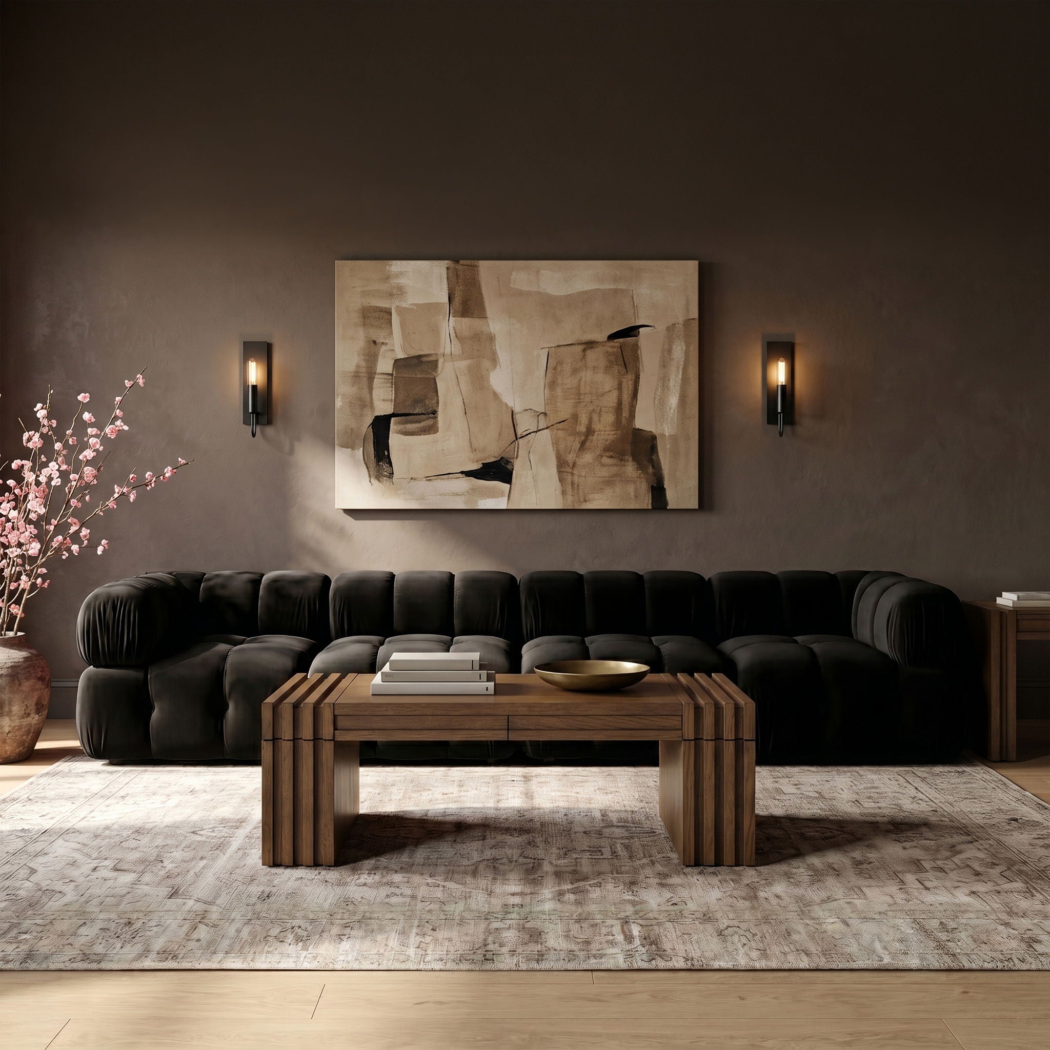 Orin - Fabric Velvet 4 Piece Modular Sofa