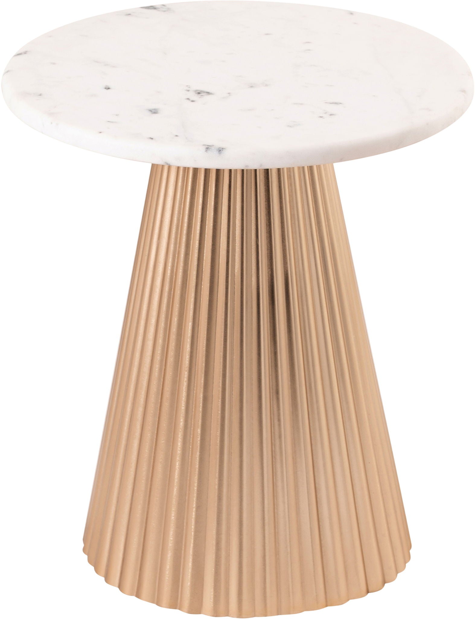 Cindra - Genuine Marble Top And Iron Base Table