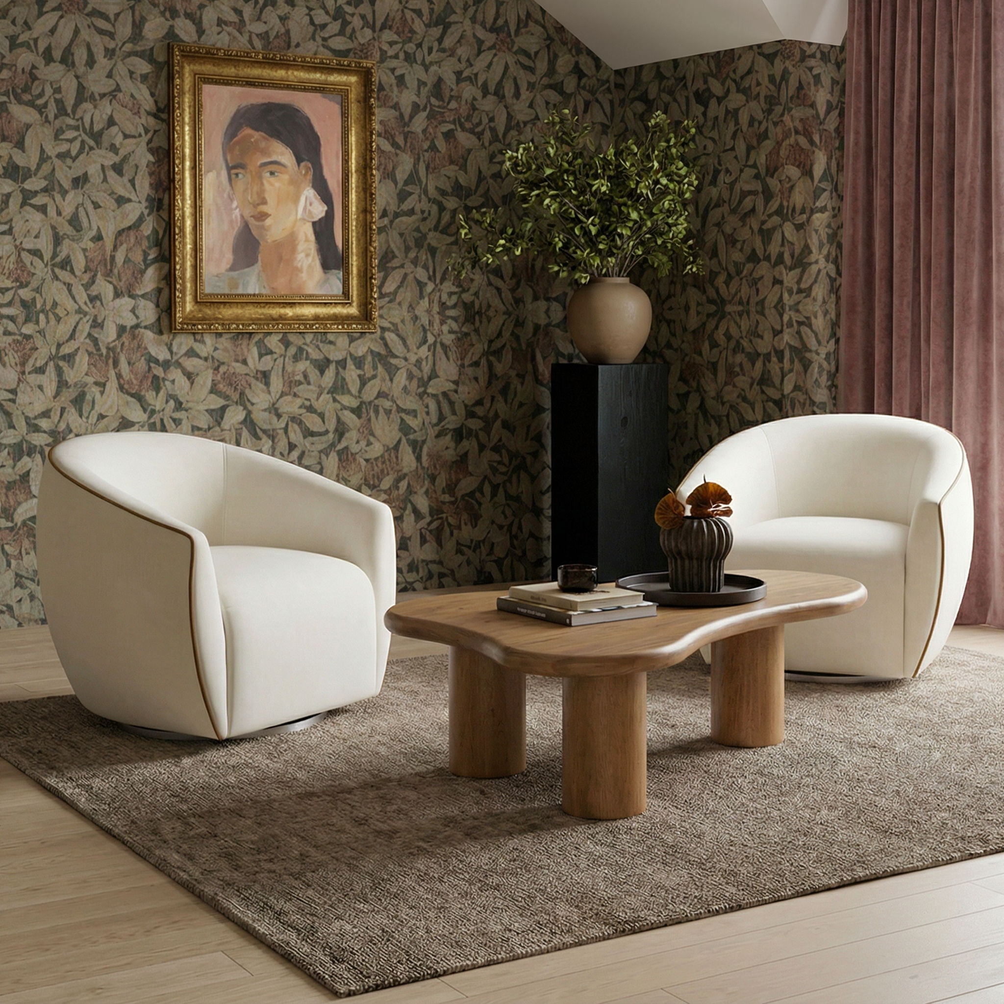 Jordan - Velvet Swivel Chair