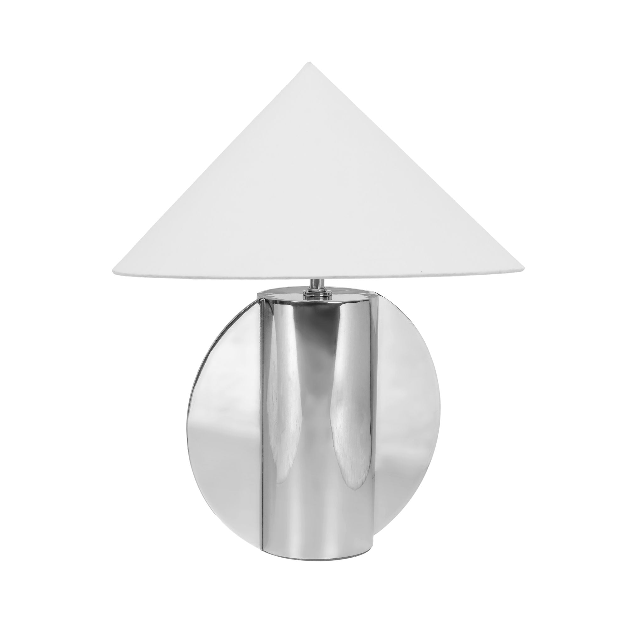 Geo - Semi-Circled Table Lamp - Chrome