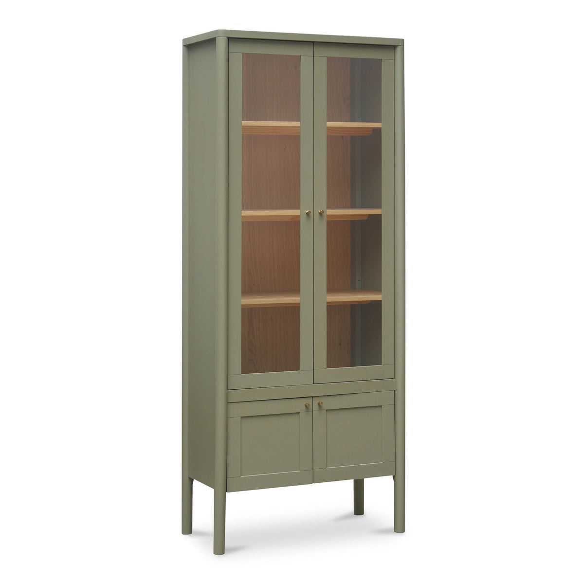 Hannah - Tall Display Cabinet - Green