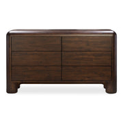 Rowan - 6 Drawer Dresser - Dark Brown