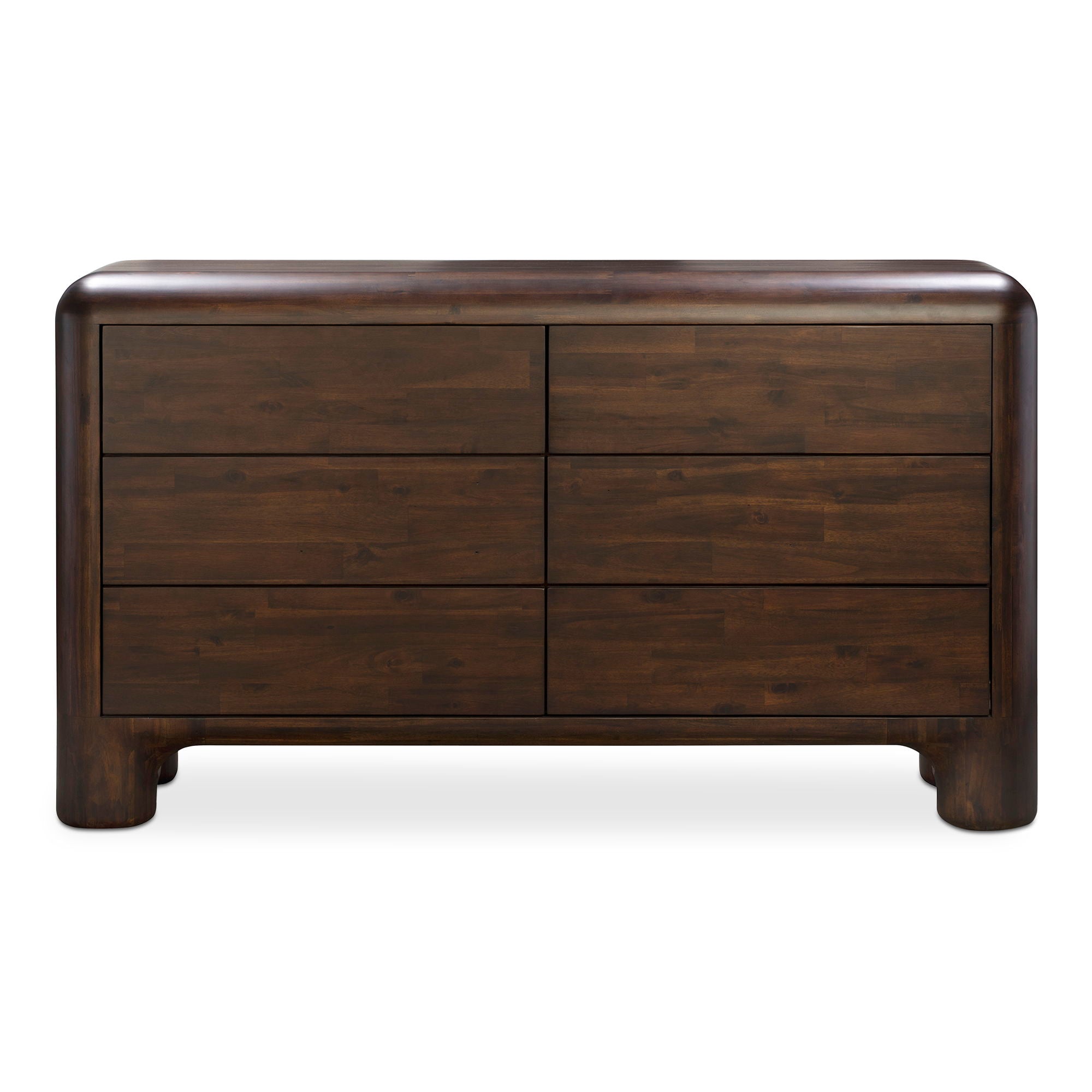 Rowan - 6 Drawer Dresser - Dark Brown